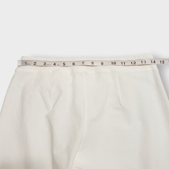 Eileen Fisher White Washable Crepe Viscose Pull On Ankle Pants Sz XS Casual - Picture 8 of 11